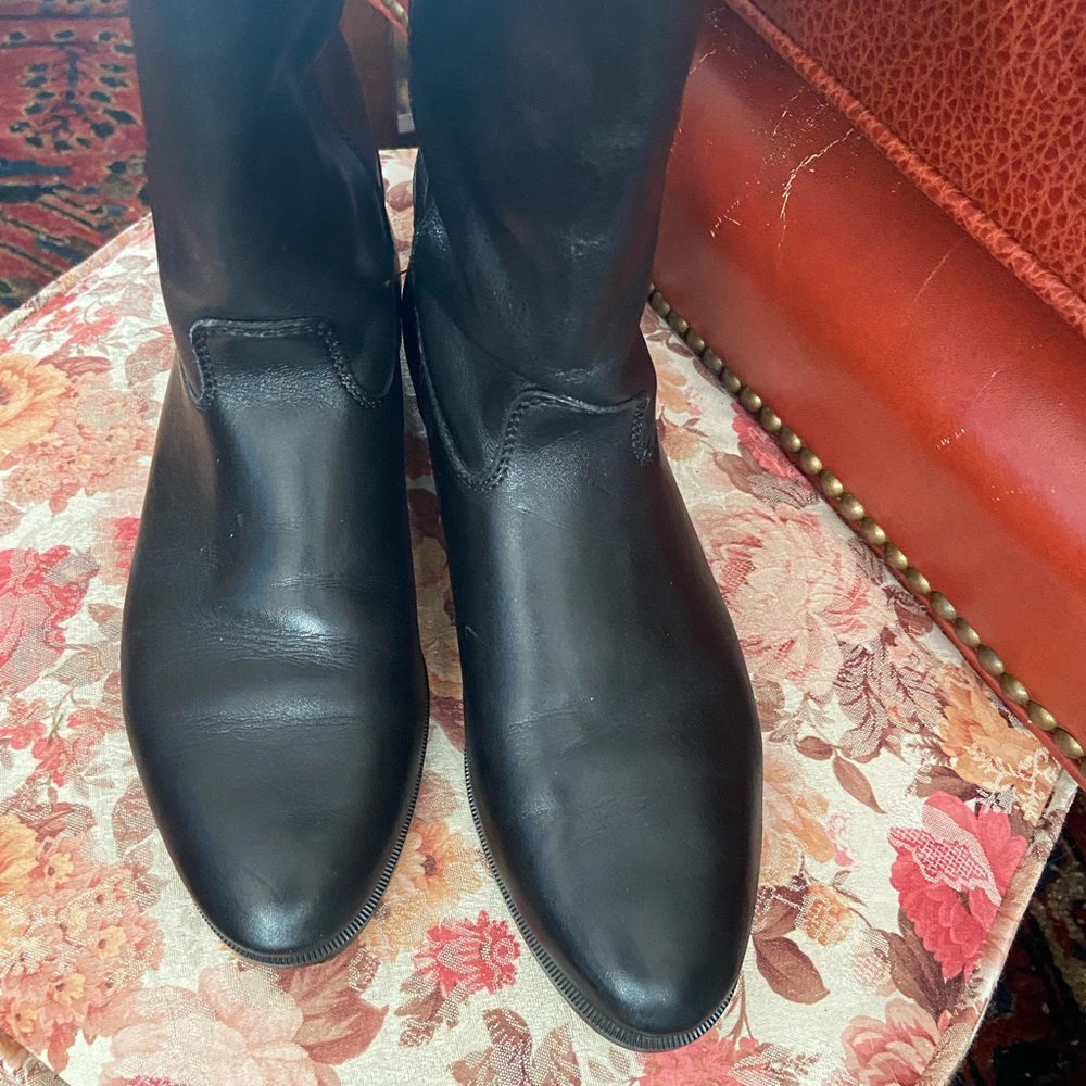 Pimento leather boots from Italy. Worn 1x too small.  Originally 229.00